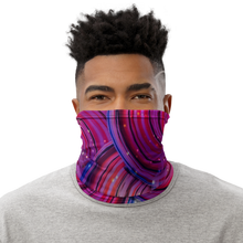 Load image into Gallery viewer, Purple Sprinkler Adult Male Neck Gaiter