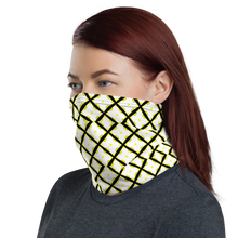 Load image into Gallery viewer, Crossing Over Black/Yellow Adult Female Neck Gaiter