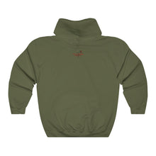 Load image into Gallery viewer, Coming Attraction Adult Female Heavy Blend™ Hooded Sweatshirt in Gold, Dark Chocolate, Forest Green, Military Green, Dark Heather, Irish Green, Purple, Red, Royal, Sport Grey, White