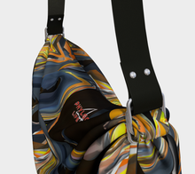 Load image into Gallery viewer, Go Go Blue Multi Adult Female Origami Tote Bag in 18”, 33”