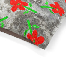 Load image into Gallery viewer, Asleep In The Red Garden Pet Bed