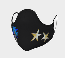 Load image into Gallery viewer, Heat Blue Star Male Face Mask in Adult, Youth