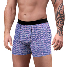 Load image into Gallery viewer, Flags Blue/Red Adult Male Boxer Briefs