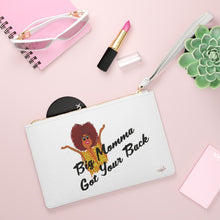 Load image into Gallery viewer, Black Big Momma Got Your Back Clutch Bag
