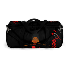 Load image into Gallery viewer, Dance Red/ Black Adult Female Duffel Bag in Small, Large