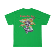Load image into Gallery viewer, Heat Green/Red Multi Adult Male Heavy Cotton Tee in 11 Colors