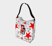 Load image into Gallery viewer, PHEE-B Red/Grey Adult Female Day Tote Bag