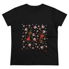 Load image into Gallery viewer, Choca Chocolate Baby Girl Adult Female Women's Heavy Cotton Tee in White, Daisy, Irish Green, Navy, Purple, Royal, Sport Grey, Azalea Black, Orange