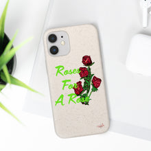 Load image into Gallery viewer, Lime Roses For A Rose Biodegradable Phone Case (5 - iPhone sizes and 3 - Samsung sizes)