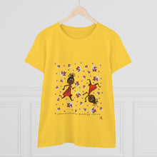 Load image into Gallery viewer, Choca Chocolate Baby Girl Adult Female Women's Heavy Cotton Tee in White, Daisy, Irish Green, Navy, Purple, Royal, Sport Grey, Azalea Black, Orange