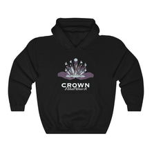 Load image into Gallery viewer, Crown Adult Female Heavy Blend™ Hooded Sweatshirt in Red, Gold, Light Pink, Dark Chocolate, Forest Green, Military Green, Carolina Blue, Heliconia, Irish Green, Maroon, Purple, Royal, Spot Grey, Black, Orange