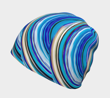 Load image into Gallery viewer, Blue Ripple Male, Female Beanie in Adult, Youth, Baby