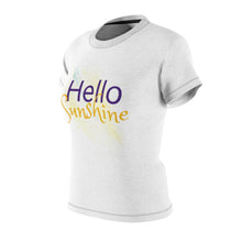Load image into Gallery viewer, Hello Sunshine White Adult Female Tee