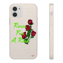 Load image into Gallery viewer, Lime Roses For A Rose Biodegradable Phone Case (5 - iPhone sizes and 3 - Samsung sizes)