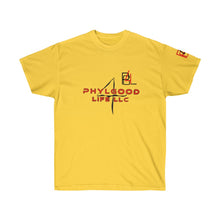 Load image into Gallery viewer, Phylgood4life Black/Red Adult Male, Female Ultra Cotton Tee in 10 Colors