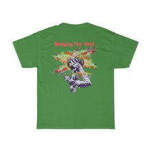 Load image into Gallery viewer, Heat Green/Red Multi Adult Male Heavy Cotton Tee in 11 Colors