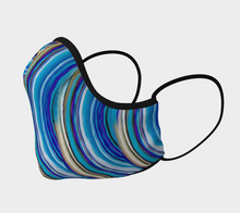 Load image into Gallery viewer, Blue Ripple Male, Female Face Mask in Adult, Youth