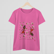 Load image into Gallery viewer, Choca Chocolate Baby Girl Adult Female Women's Heavy Cotton Tee in White, Daisy, Irish Green, Navy, Purple, Royal, Sport Grey, Azalea Black, Orange