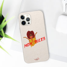 Load image into Gallery viewer, Red Mom Rules Biodegradable Phone Case (5 - iPhone sizes and 3 - Samsung sizes)