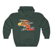 Load image into Gallery viewer, Coming Attraction Adult Female Heavy Blend™ Hooded Sweatshirt in Gold, Dark Chocolate, Forest Green, Military Green, Dark Heather, Irish Green, Purple, Red, Royal, Sport Grey, White