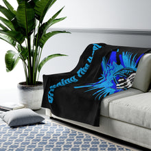 Load image into Gallery viewer, Heat Blue Bring It Velveteen Plush Blanket in 30”x40”, 50”x60”, 60”x80”