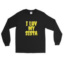 Load image into Gallery viewer, Love Sista Adult Male Long Sleeve Shirt in Black, Navy, Maroon, Red, Royal, Military Green, Indigo Blue, Sport Grey, Light Blue, Sand, White