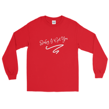 Load image into Gallery viewer, Got You Adult Male Long Sleeve Shirt in White, Sand, Light Blue, Sport Grey, Royal, Red, Maroon, Navy, Black