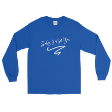 Load image into Gallery viewer, Got You Adult Male Long Sleeve Shirt in White, Sand, Light Blue, Sport Grey, Royal, Red, Maroon, Navy, Black