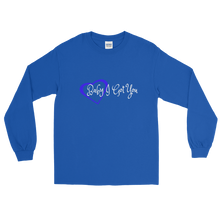 Load image into Gallery viewer, I Got You Adult Male Long Sleeve Shirt in Navy, Maroon, Red, Royal, Military Green, Indigo Blue, Sport Grey, Light Blue, Sand, White