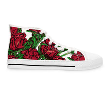 Load image into Gallery viewer, Rose Bud Women&#39;s High Top Sneakers
