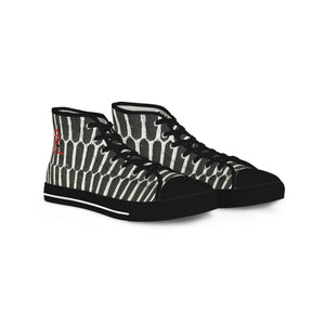 Black Matrix Male High Top Sneakers