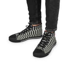 Load image into Gallery viewer, Black Matrix Male High Top Sneakers
