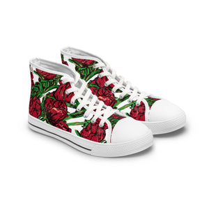 Rose Bud Women's High Top Sneakers