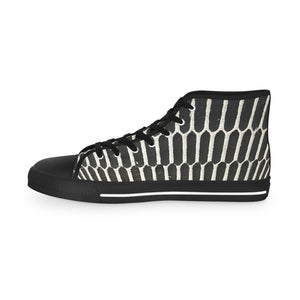 Black Matrix Male High Top Sneakers