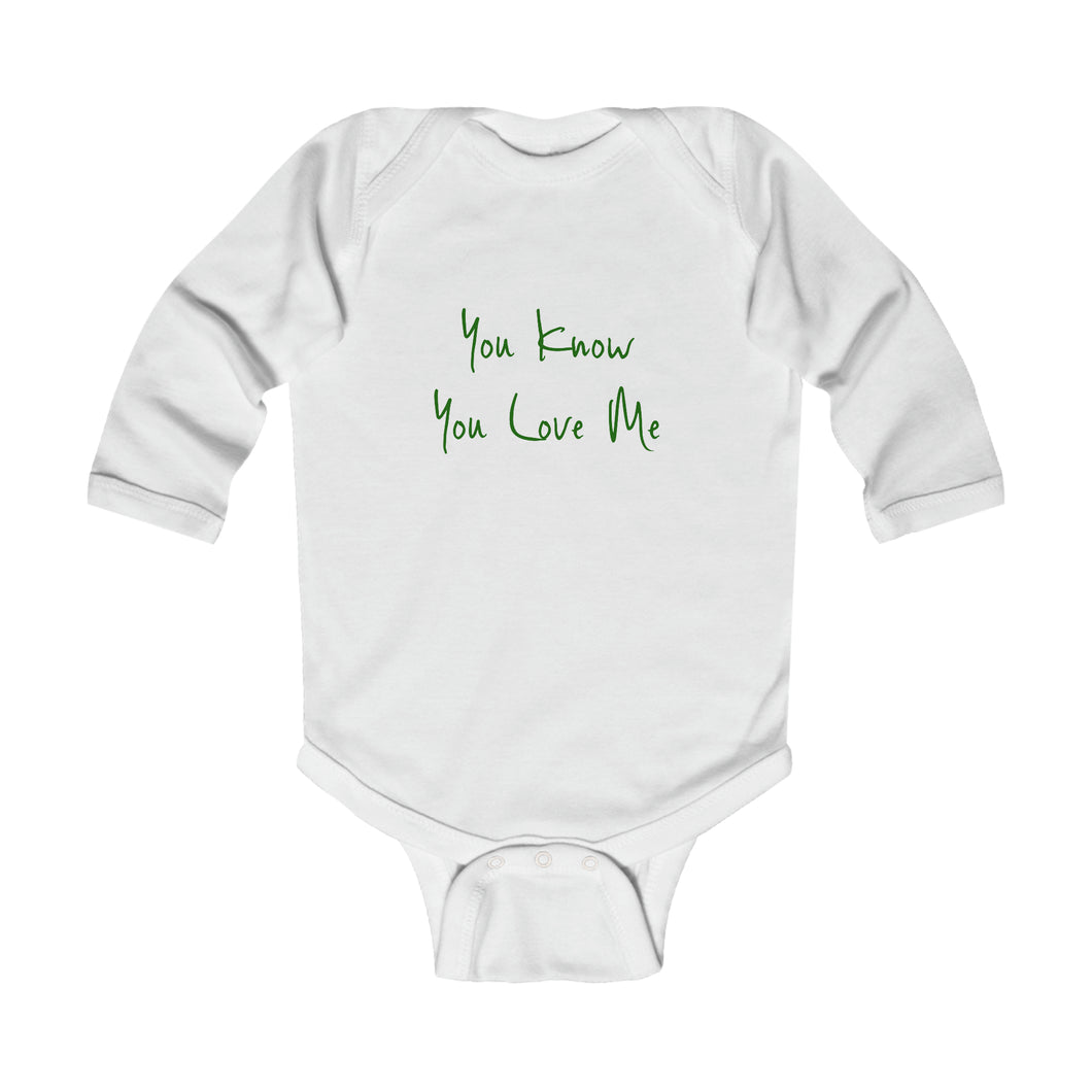 Infant “Love Me” Long Sleeve Bodysuit