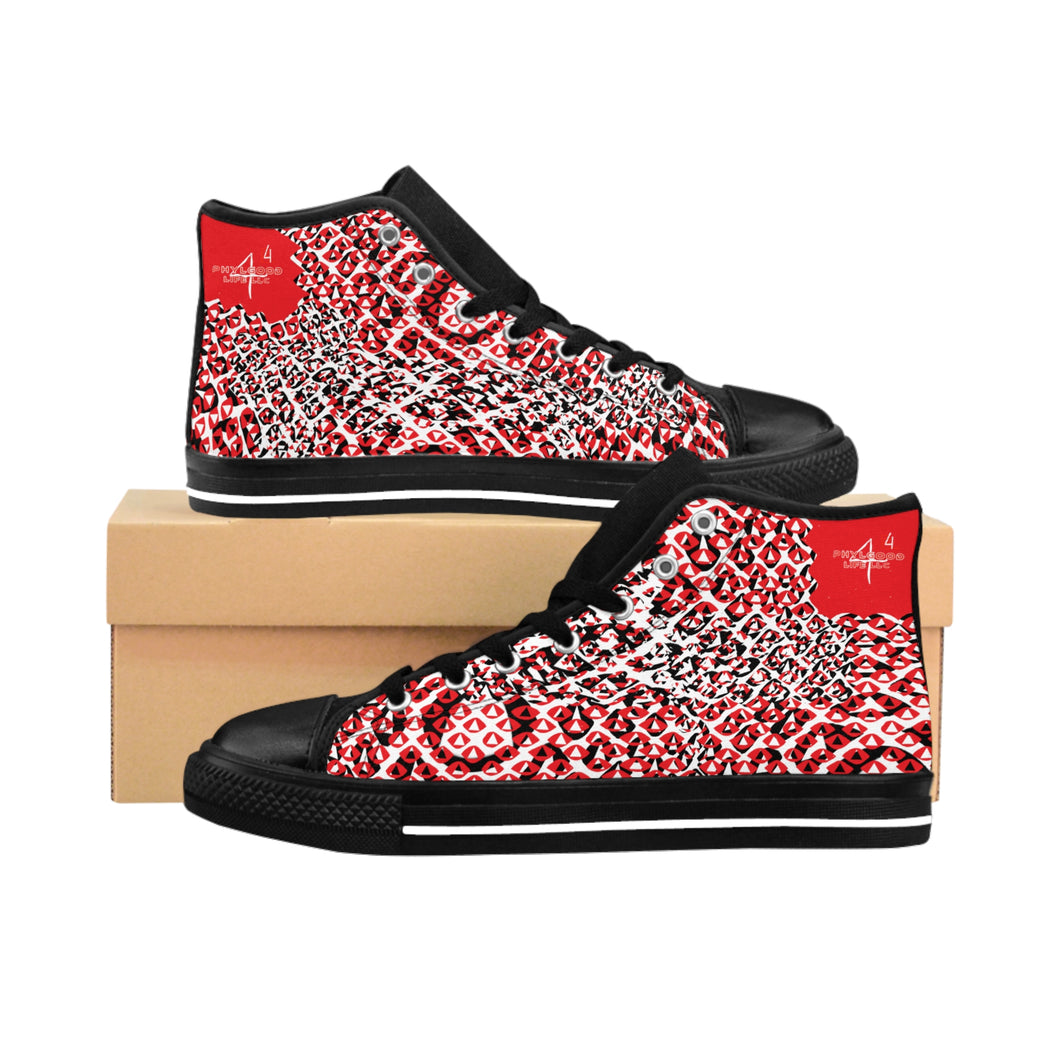 High-top Sneakers Red Angels Adult Female