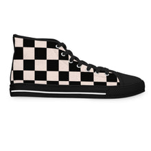 Load image into Gallery viewer, Black Mix Women&#39;s High Top Sneakers
