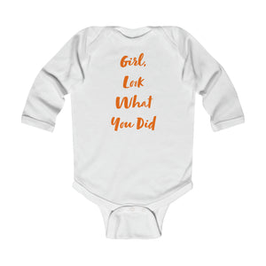 Infant “Girl Look” Long Sleeve Bodysuit