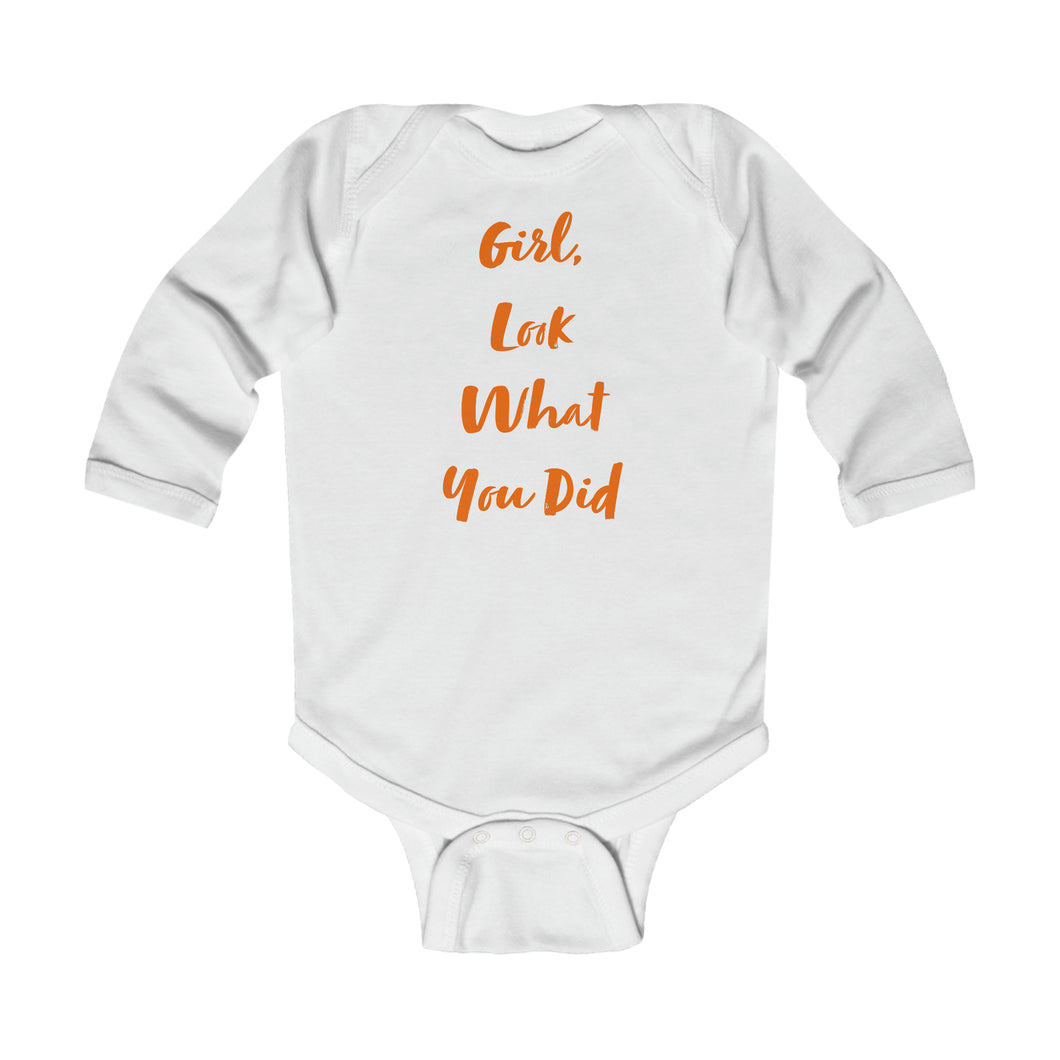 Infant “Girl Look” Long Sleeve Bodysuit