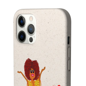 Red Mom Rules Biodegradable Phone Case (5 - iPhone sizes and 3 - Samsung sizes)