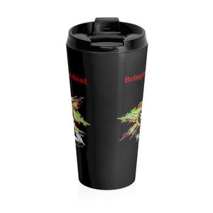 Heat Red Stainless Steel 15oz Travel Mug