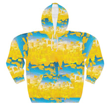Load image into Gallery viewer, Bliss Yellow/Blue Adult Female  Pullover Hoodie
