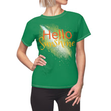 Load image into Gallery viewer, Hello Sunshine Green Adult Female Tee
