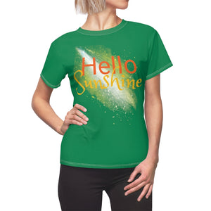 Hello Sunshine Green Adult Female Tee