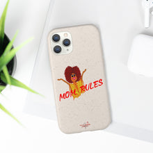 Load image into Gallery viewer, Red Mom Rules Biodegradable Phone Case (5 - iPhone sizes and 3 - Samsung sizes)
