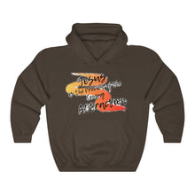 Load image into Gallery viewer, Coming Attraction Adult Female Heavy Blend™ Hooded Sweatshirt in Gold, Dark Chocolate, Forest Green, Military Green, Dark Heather, Irish Green, Purple, Red, Royal, Sport Grey, White
