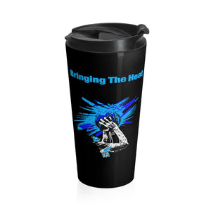 Heat Blue Stainless Steel 15oz Travel Mug