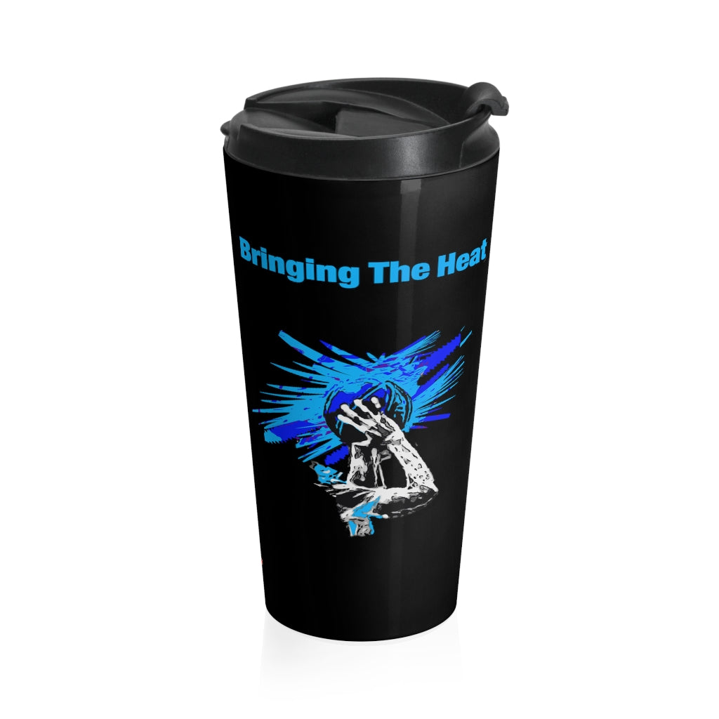 Heat Blue Stainless Steel 15oz Travel Mug