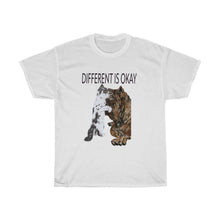 Load image into Gallery viewer, Different Is Okay Unisex Heavy Cotton Tee
