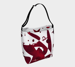 Soloist Maroon/White Adult Female Day Tote Bag